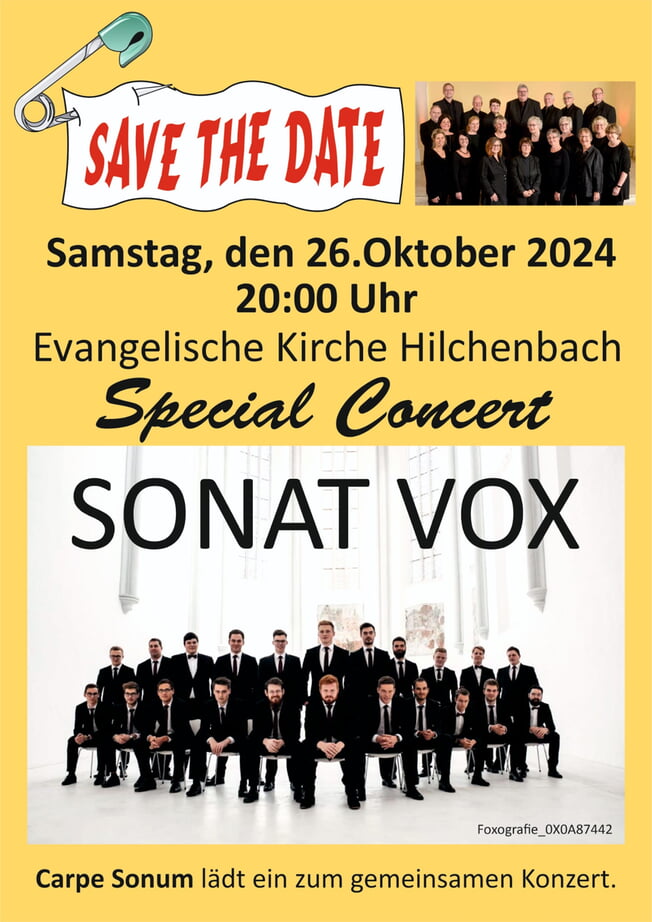 Chor-Konzert Sonat Vox und Carpe Sonum