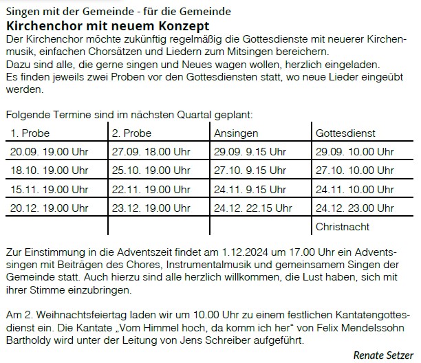 Kirchenchor_mit neuem Konzept